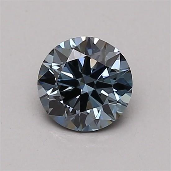0.46 Ct. Fancy Intense Blue Round Lab Grown Diamond