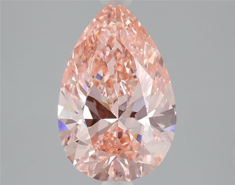 2.72 Ct. Fancy Vivid Pink Pear Lab Grown Diamond
