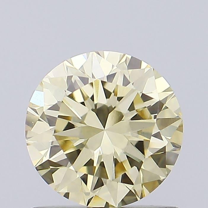 0.89 Ct. Fancy Light Yellow Round Lab Grown Diamond