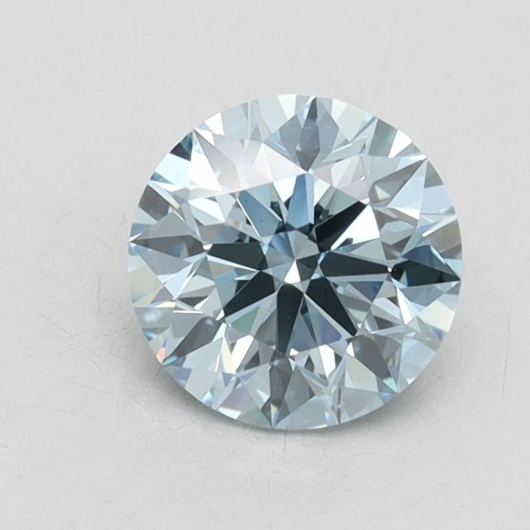1.08 Ct. Fancy Vivid Blue Round Lab Grown Diamond