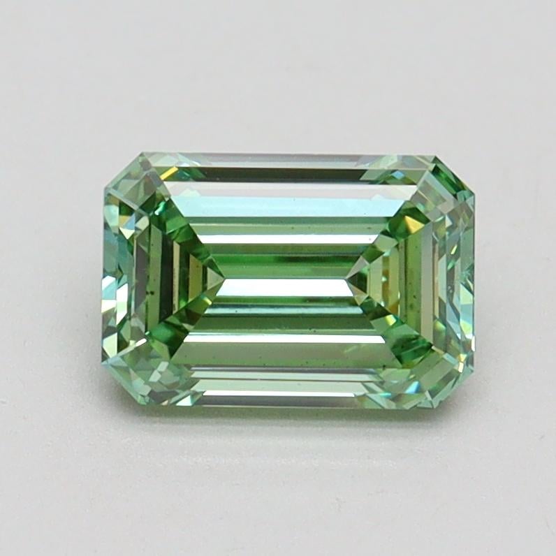 1.12 Ct. Fancy Vivid Green Emerald Lab Grown Diamond