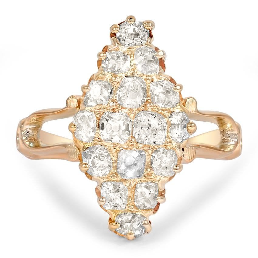 Victorian Diamond Cocktail Ring