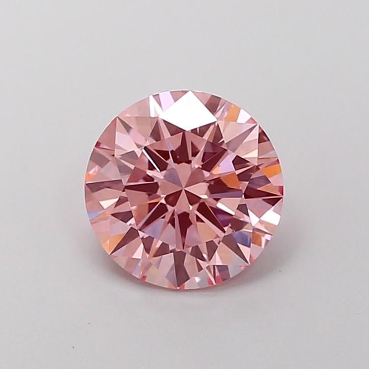 1.43 Ct. Fancy Vivid Pink Round Lab Grown Diamond