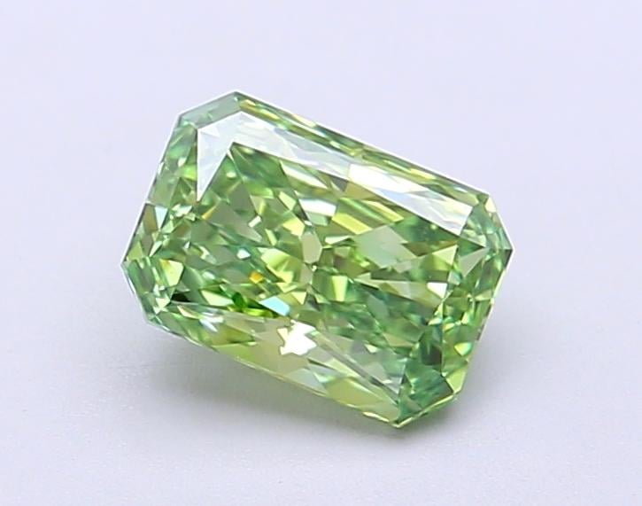 1.02 Ct. Fancy Vivid Green Radiant Lab Grown Diamond