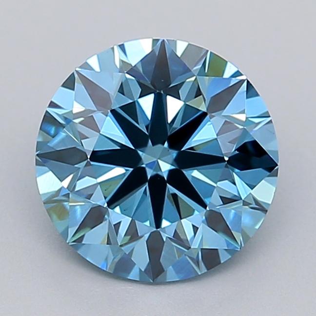 1.07 Ct. Fancy Vivid  Blue Round Lab Grown Diamond