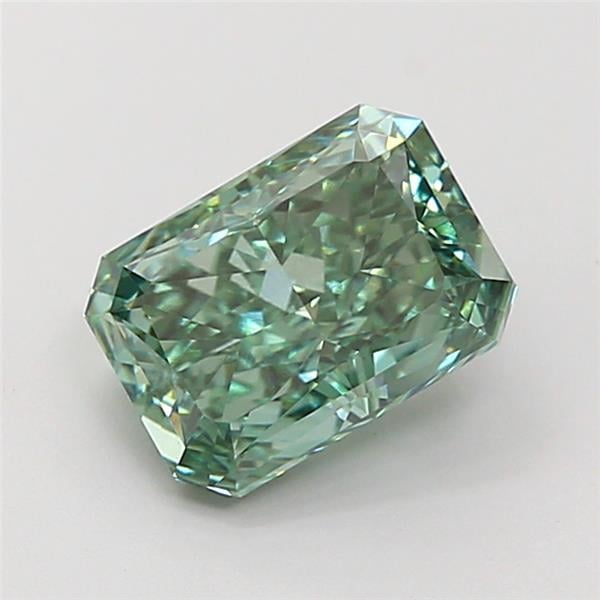 2.06 Ct. Fancy Vivid Green Radiant Lab Grown Diamond
