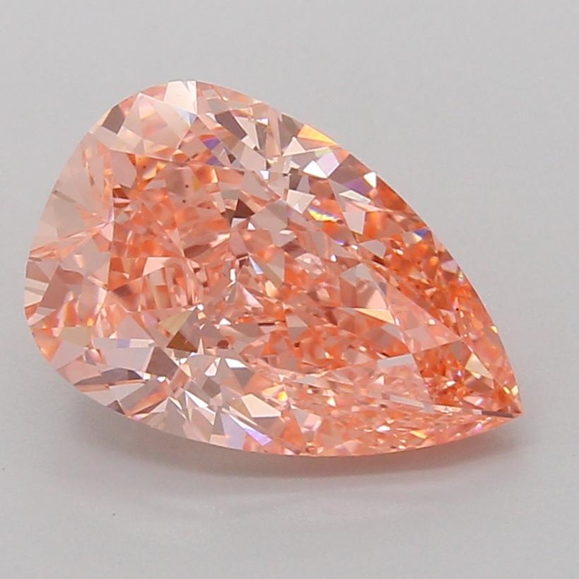 4.02 Ct. Fancy Vivid Pink Pear Lab Grown Diamond
