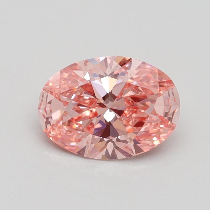 1.07 Ct. Fancy Intense Pink Oval Lab Grown Diamond
