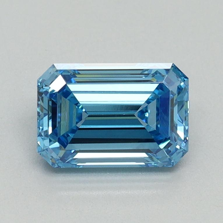 1.08 Ct. Fancy Vivid Blue Emerald Lab Grown Diamond