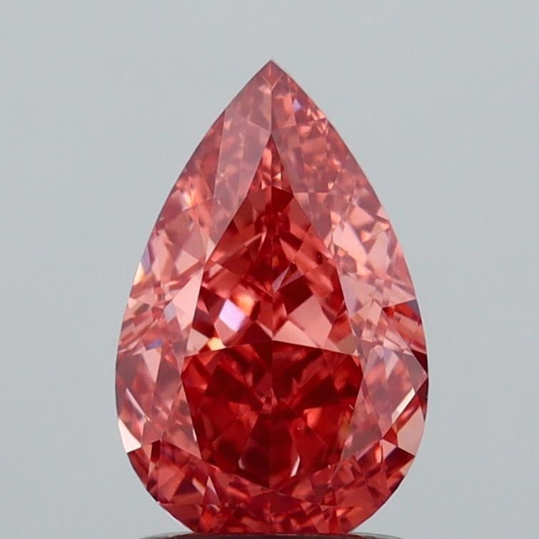 1.51 Ct. Fancy Vivid Brownish Pink Pear Lab Grown Diamond