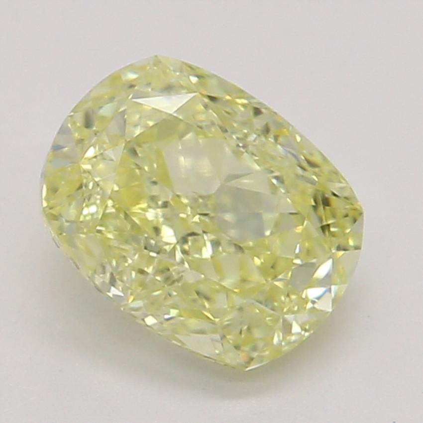 0.61 Ct. Fancy Intense Yellow Cushion Diamond