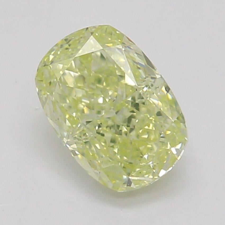 0.53 Ct. Fancy Light Yellow Cushion Diamond