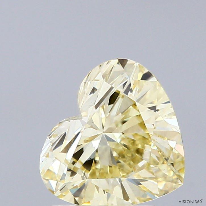 1.81 Ct. Fancy Yellow Heart Lab Grown Diamond