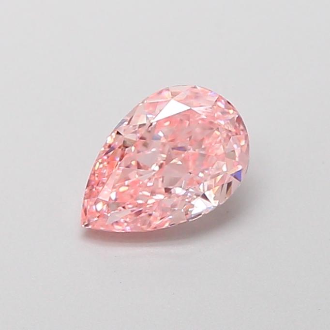 0.67 Ct. Fancy Vivid Pink Pear Lab Grown Diamond
