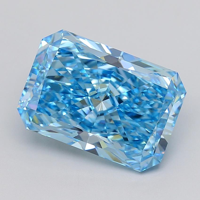 10.06 Ct. Fancy Vivid  Blue Radiant Lab Grown Diamond