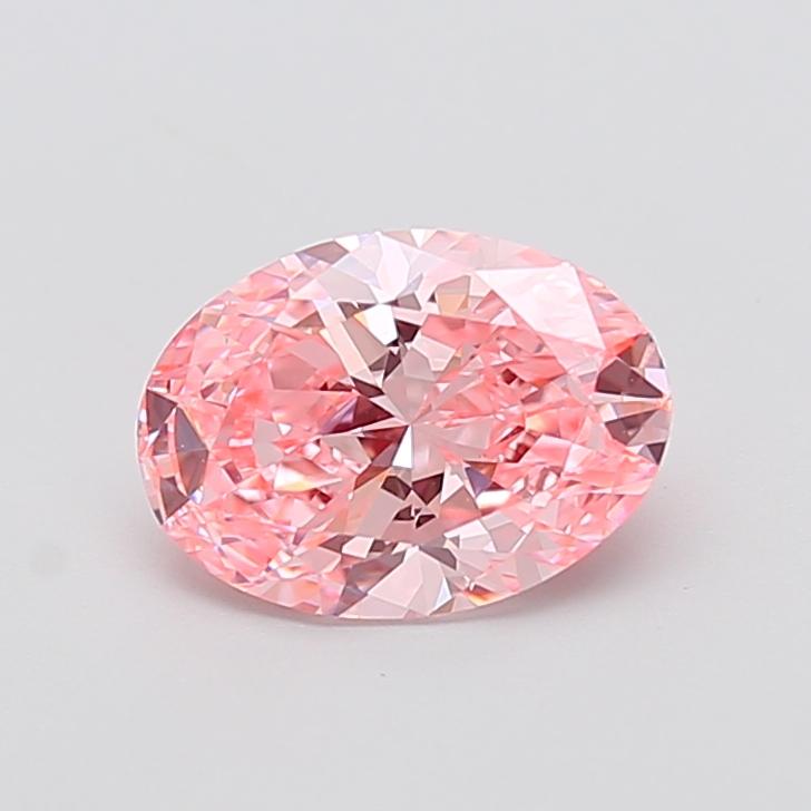 2.10 Ct. Fancy Pink Oval Lab Grown Diamond