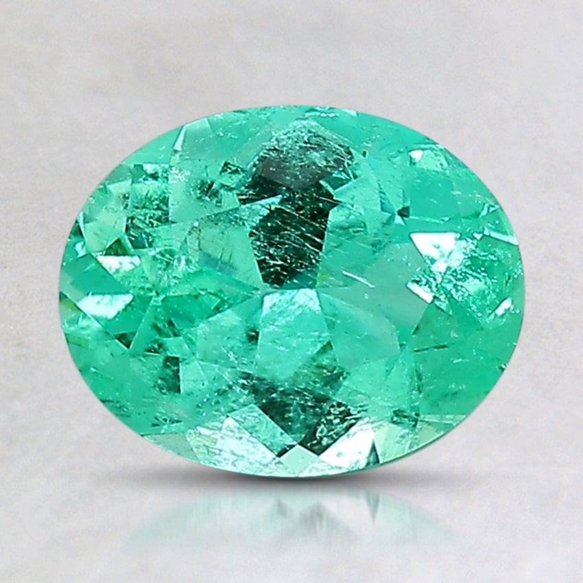 8.1x6.4mm Oval Colombian Emerald