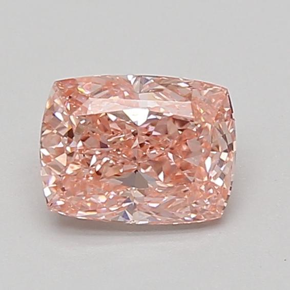 1.02 Ct. Fancy Vivid Pink Cushion Lab Grown Diamond