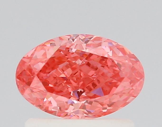 0.79 Ct. Fancy Vivid Pink Oval Lab Grown Diamond