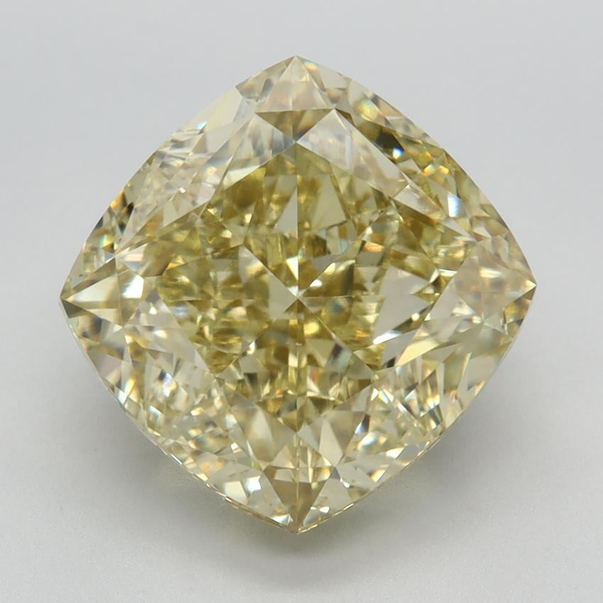 6.69 Ct. Fancy Intense Yellow Cushion Lab Grown Diamond