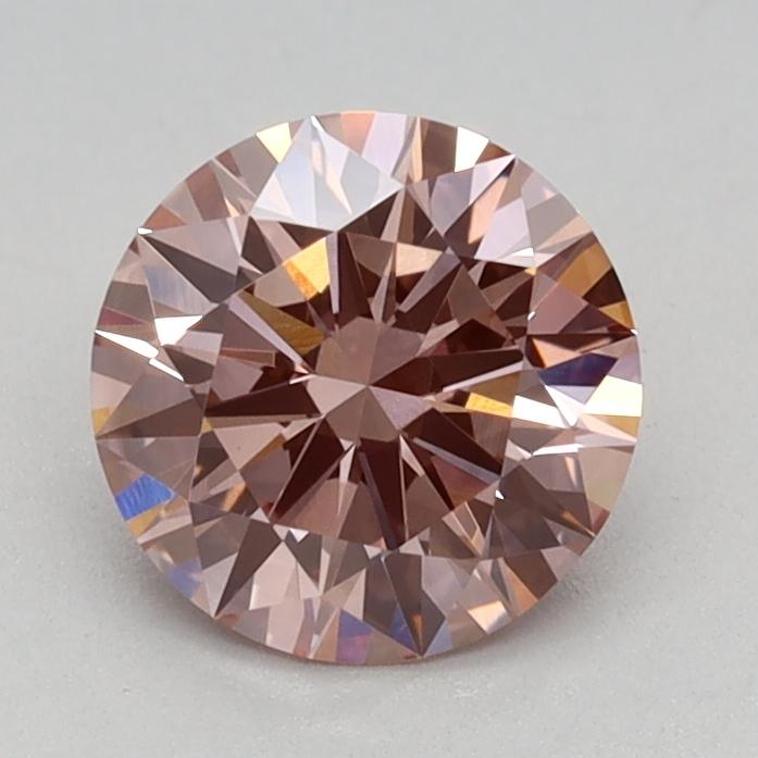 0.77 Ct. Fancy Intense Pink Round Lab Grown Diamond
