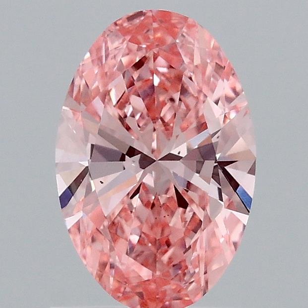 1.00 Ct. Fancy Vivid Pink Oval Lab Grown Diamond