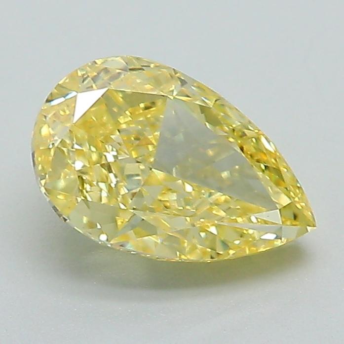 1.32 Ct. Fancy Intense Yellow Pear Lab Grown Diamond