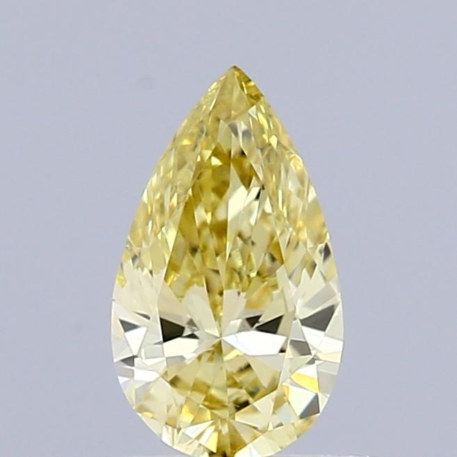 0.44 Ct. Fancy Intense Yellow Pear Lab Grown Diamond