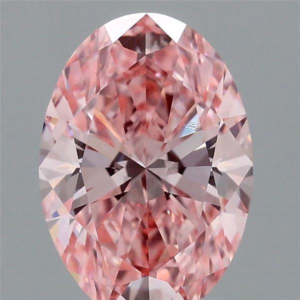 1.11 Ct. Fancy Vivid Pink Oval Lab Grown Diamond