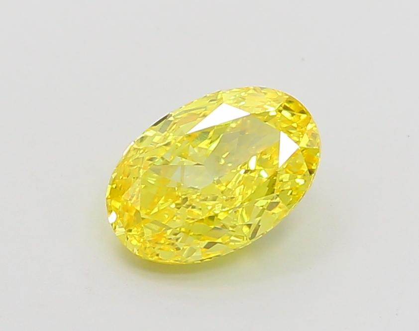 1.53 Ct. Fancy Vivid Yellow Oval Lab Grown Diamond
