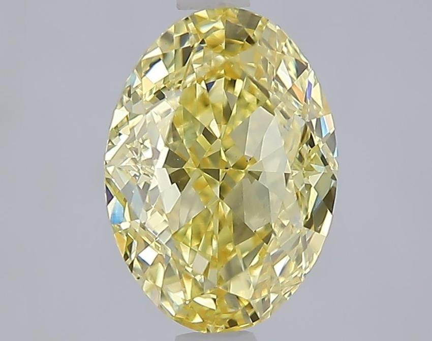 2.08 Ct. Fancy Intense  Yellow Oval Lab Grown Diamond