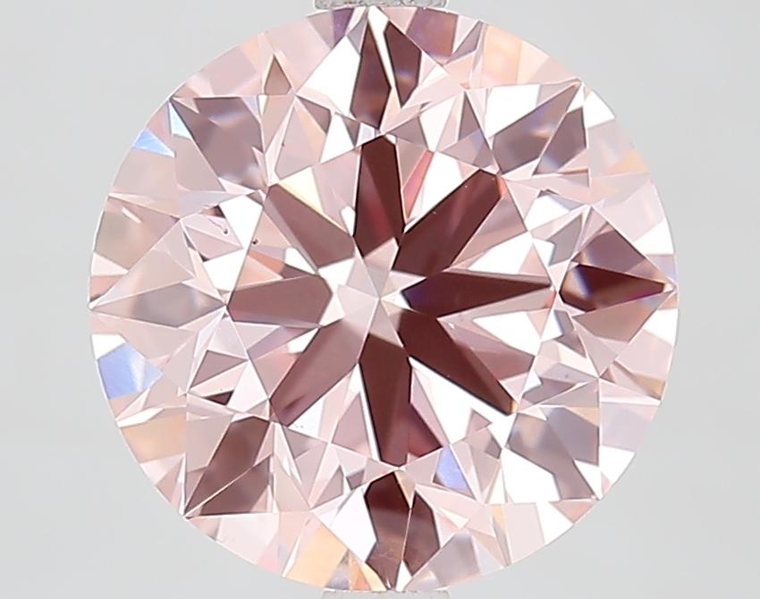 3.67 Ct. Fancy Vivid Pink Round Lab Grown Diamond