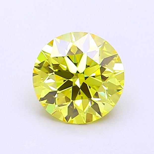 1.00 Ct. Fancy Intense  Yellow Round Lab Grown Diamond