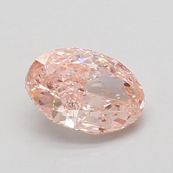 0.90 Ct. Fancy Vivid Pink Oval Lab Grown Diamond
