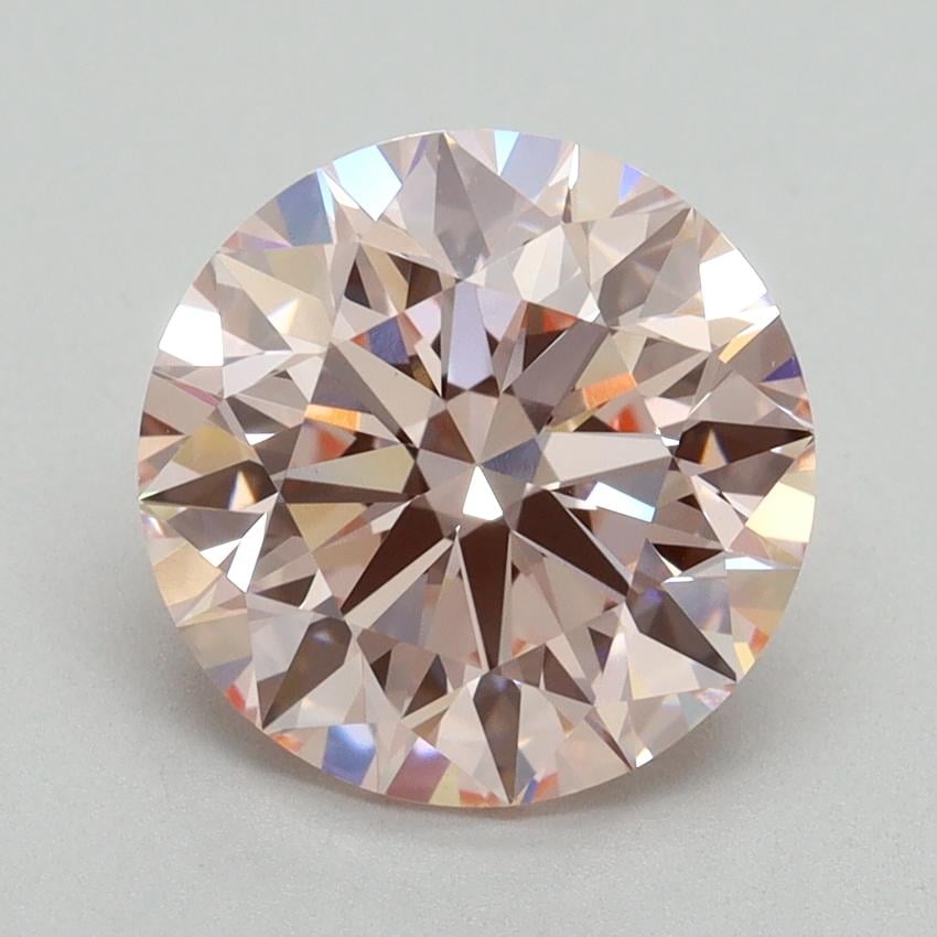 3.27 Ct. Fancy Intense Pink Round Lab Grown Diamond
