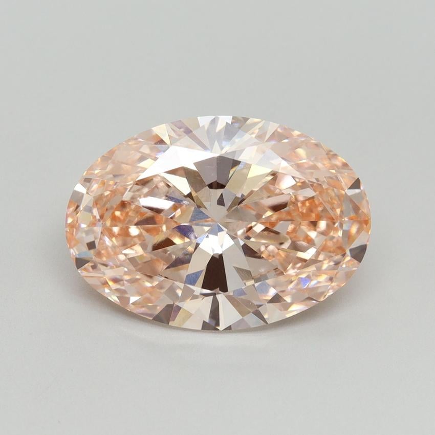 5.05 Ct. Fancy Intense Pink Oval Lab Grown Diamond