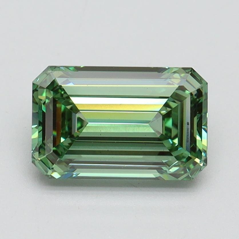 1.54 Ct. Fancy Vivid Green Emerald Lab Grown Diamond