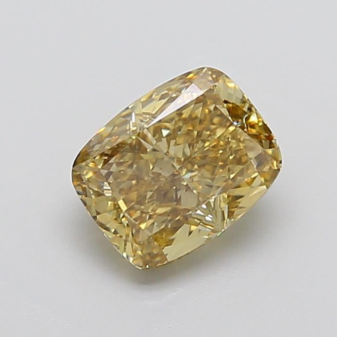 3.00 Ct. Fancy Greyish Yellow Cushion Lab Grown Diamond
