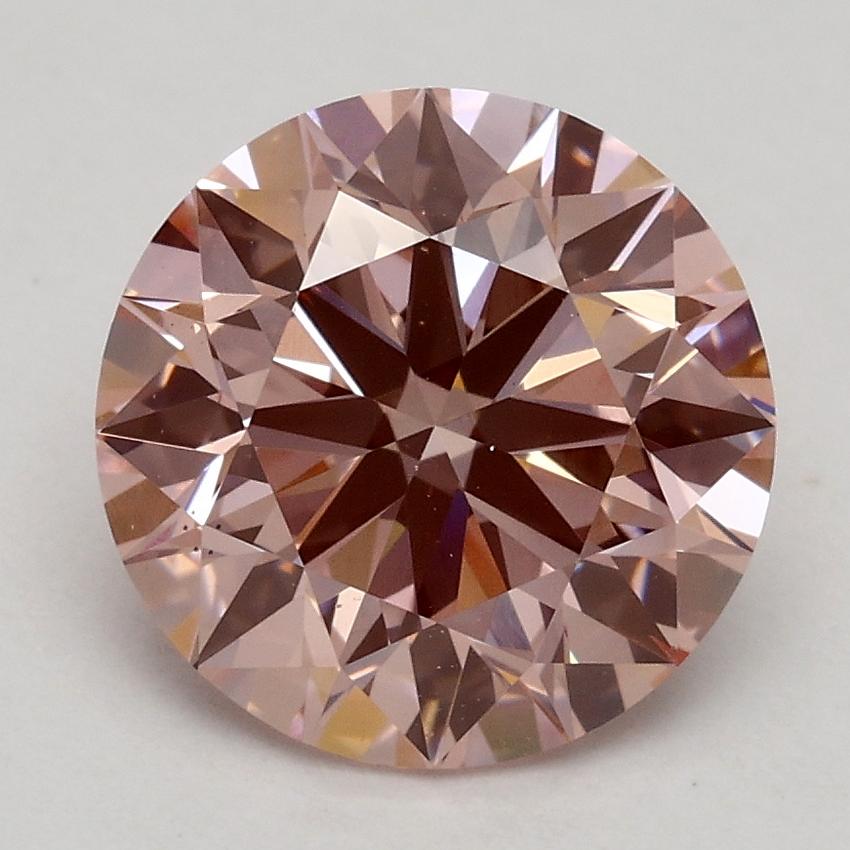 2.24 Ct. Fancy Intense Pink Round Lab Grown Diamond