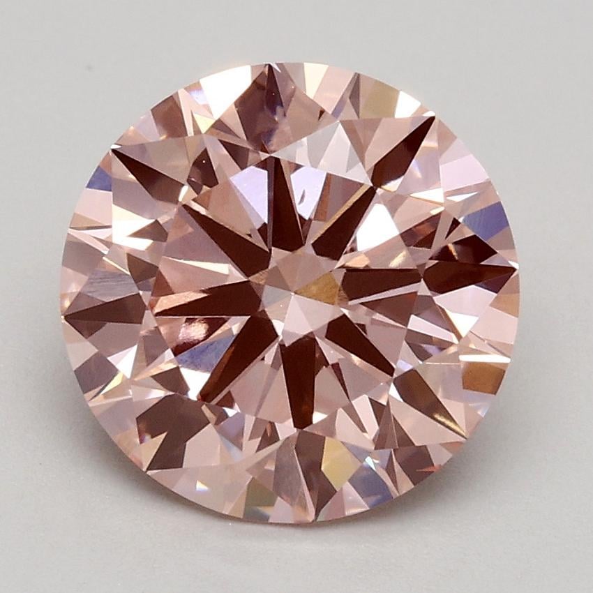 2.00 Ct. Fancy Light Pink Round Lab Grown Diamond