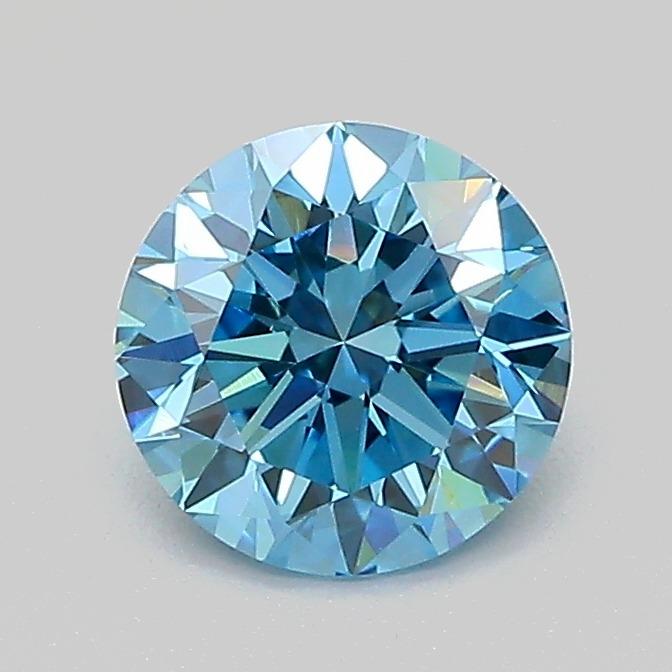 1.01 Ct. Fancy Vivid  Blue Round Lab Grown Diamond