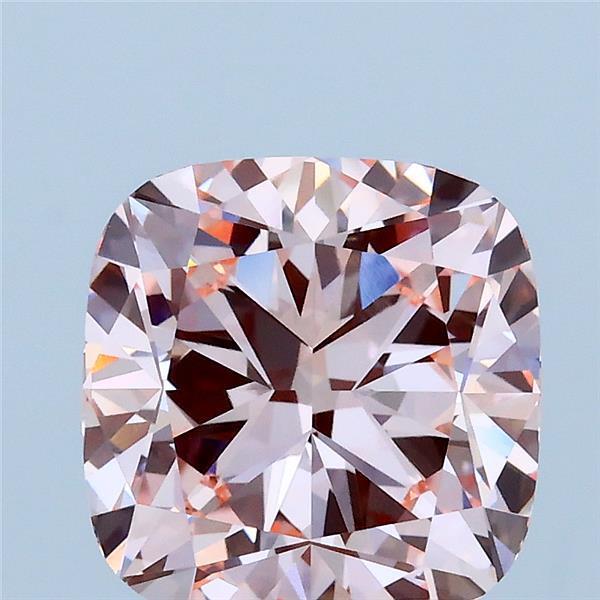 3.01 Ct. Fancy Intense Pink Cushion Lab Grown Diamond