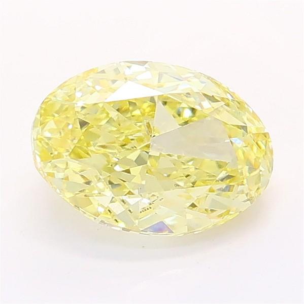 1.40 Ct. Fancy Yellow Oval Lab Grown Diamond