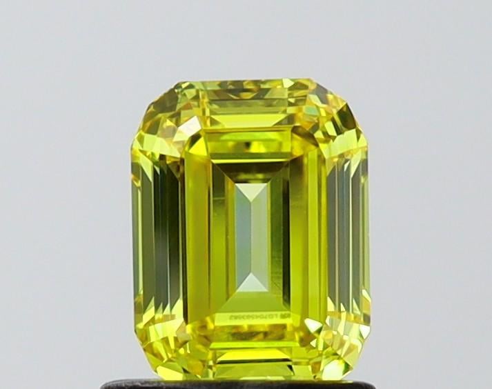 1.06 Ct. Fancy Intense Yellow Emerald Lab Grown Diamond