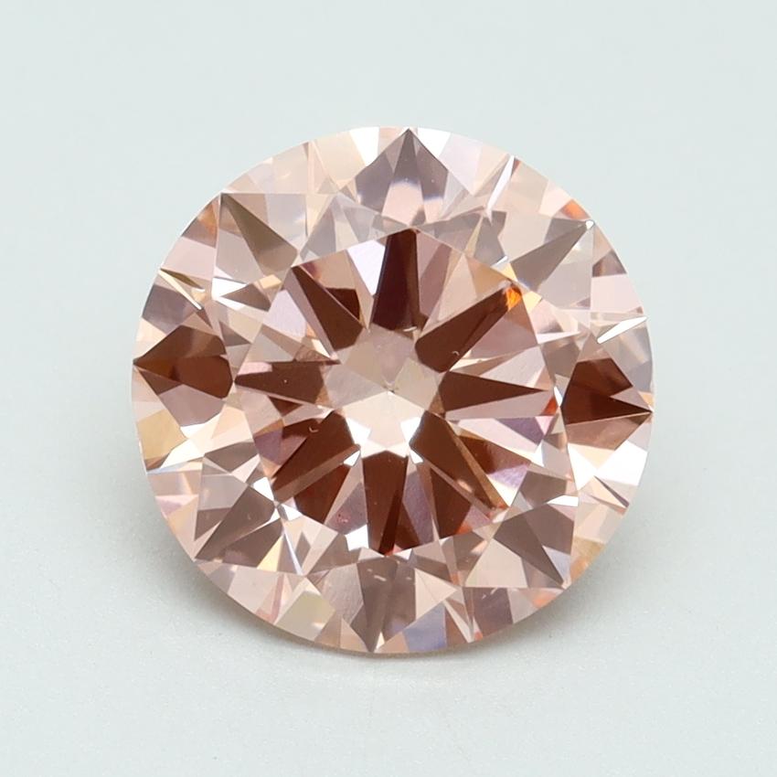 2.50 Ct. Fancy Intense Pink Round Lab Grown Diamond