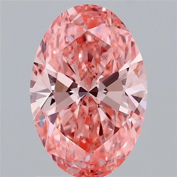 1.57 Ct. Fancy Vivid Pink Oval Lab Grown Diamond