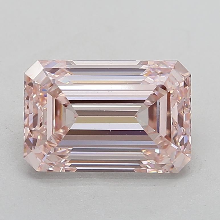 4.24 Ct. Fancy Intense  Pink Emerald Lab Grown Diamond