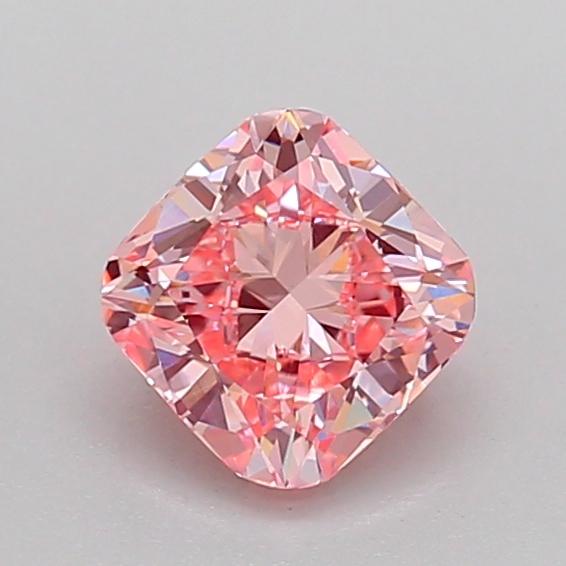 1.08 Ct. Fancy Vivid Pink Cushion Lab Grown Diamond