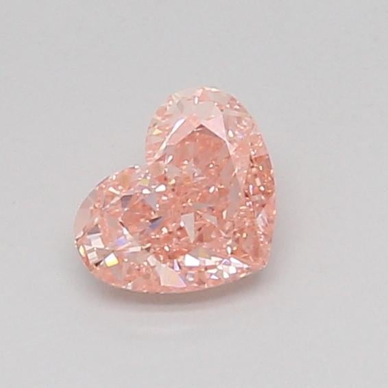 0.55 Ct. Fancy Vivid Pink Heart Lab Grown Diamond