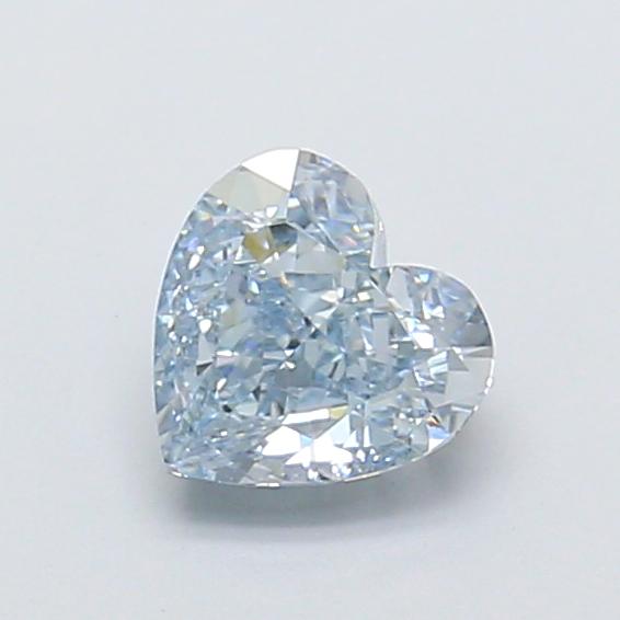 1.01 Ct. Fancy Intense  Blue Heart Lab Grown Diamond